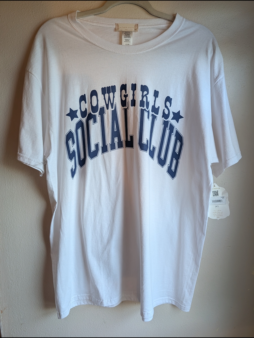 Brand New-ALTAR'd State-Cowgirls Social Club White Graphic Tee